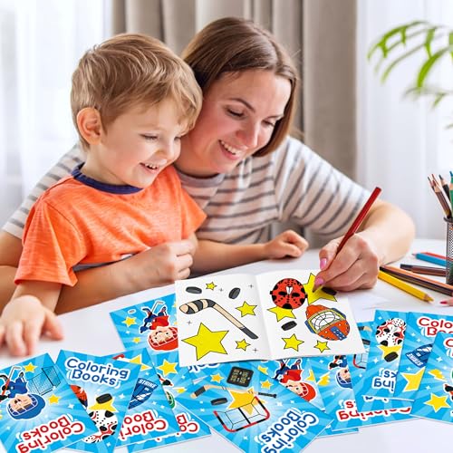Ice Hockey Coloring Book (24 Count)