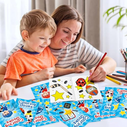 Ice Hockey Coloring Book (24 Count)