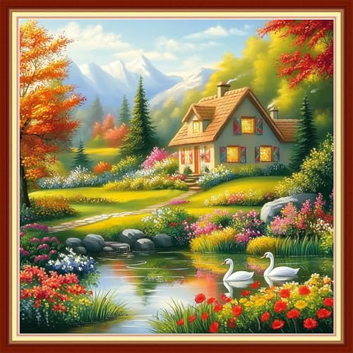 Cross Stitch Kits for Beginners Stamped Cross