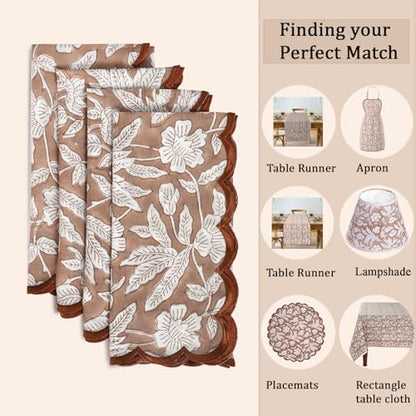 Hand Block Print Cloth Napkins
