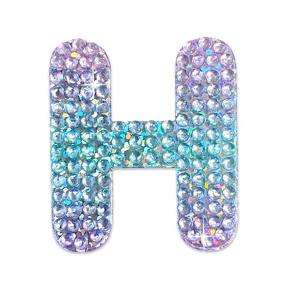 Sparkly Rhinestone Alphabet Letter Sticker H