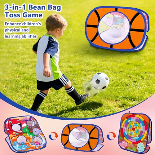 Dinosaur Bean Bag Toss Game Toy Outdoor Toss Game (26 Count)