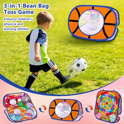 Dinosaur Bean Bag Toss Game Toy Outdoor Toss Game (26 Count)