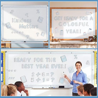 221 Pcs Lined Notebook Bulletin Board Letters for Classroom (221 Count)