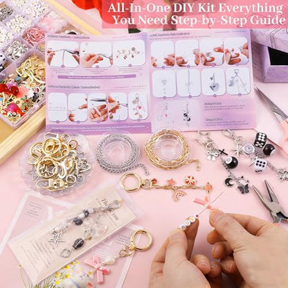 945PCS Bag Charm Kit Gold & Silver