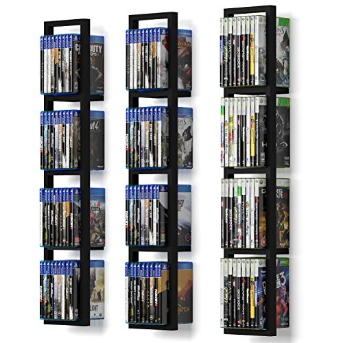 Black Floating Shelves for Wall (3 Count)