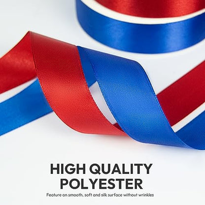 1" x 50 Yards Baby Blue Satin Ribbon Crafts Gift Wrapping