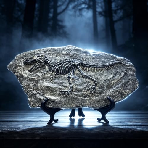 Resin Tyrannosaurus Rex Dinosaur Fossil Statue Model Simulated Skeleton Home Office Display Decorative Craft Box Decoration