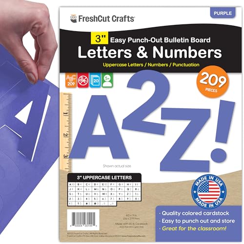 3 Inch Bulletin Board Letters & Numbers