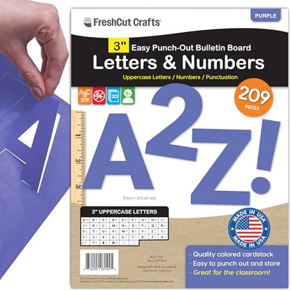3 Inch Bulletin Board Letters & Numbers