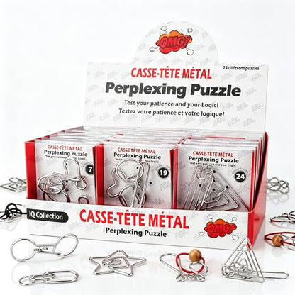 Metal Puzzles Brain Teaser (24 Count)