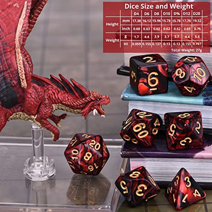 RPG Dice 210 Pieces Polyhedral Dice Set for DND (210 Count)