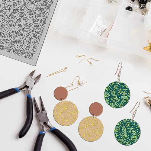 Ginkgo Leaves Polymer Clay Texture Mat