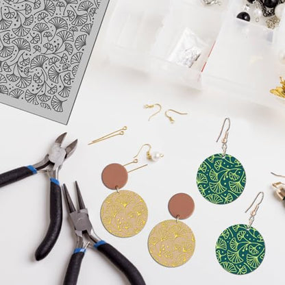 Ginkgo Leaves Polymer Clay Texture Mat