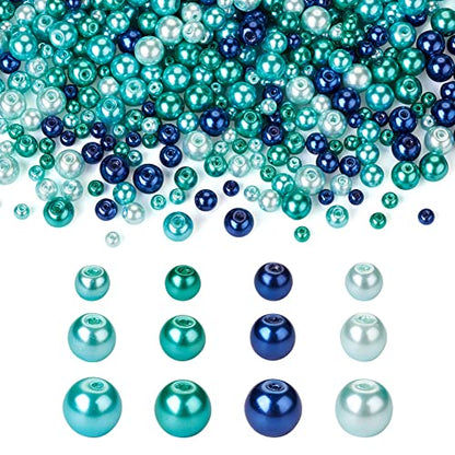 Elecrelive 1840Pcs Glass Pearl Beads 4 (1840 Count)