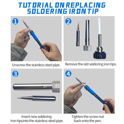 908B Blue 60W Soldering Iron Kit
