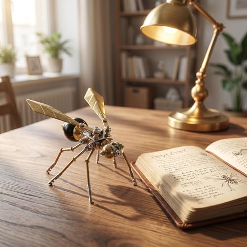 3D Metal Puzzle Model Mechanical Kits for Adults Teens Steampunk Hornet Insect 140+ Parts 2 (100 Count)