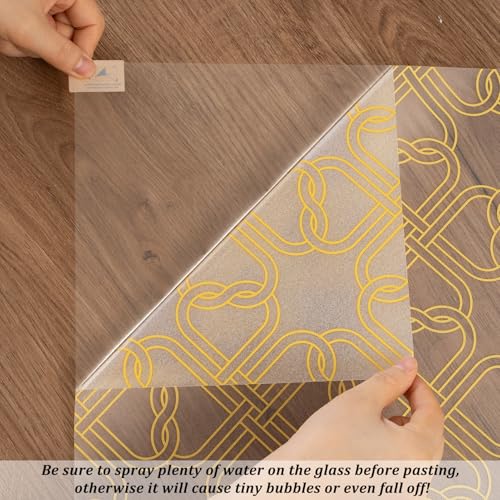 Celtic Knot Seamless Pattern Full Privacy Window Film 17.7'' x 78.7''