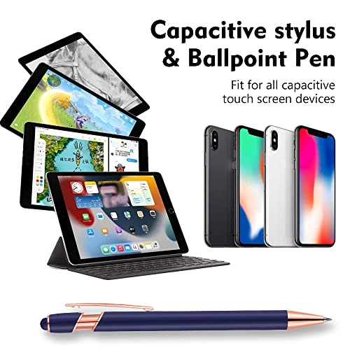 12 PCS 2 in 1 Stylus Ballpoint Pen with Stylus Tip (12 Count)