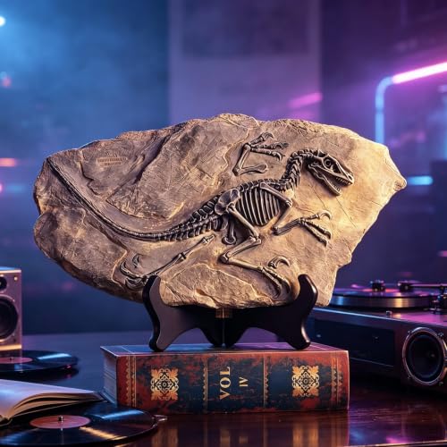 Resin Dinosaur Fossil Statue Model Simulated Skeleton Home Office Display Decorative Craft Box Decoration