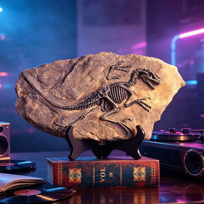 Resin Dinosaur Fossil Statue Model Simulated Skeleton Home Office Display Decorative Craft Box Decoration