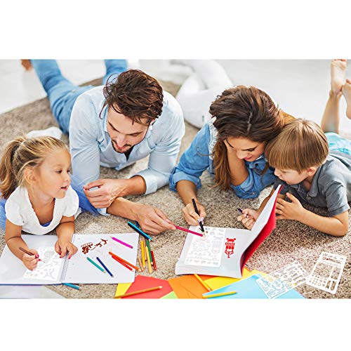 30 PCS Journal Stencils