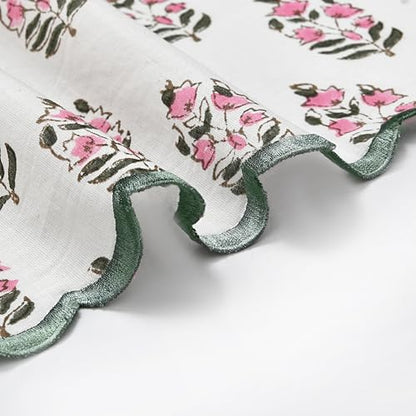 Embroidery Napkins Kitchen Towels Table Decor Table Linen Cotton Napkins Cloth Napkins Set of 4 (4.2329 Ounce)