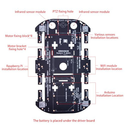 4WD Smart Robot Car Chassis Kit for Arduino Raspberry Pi DIY Programmable TT Motor