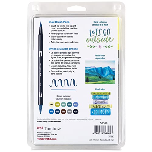 56169 Dual Brush Pen Art Markers (10 Count)