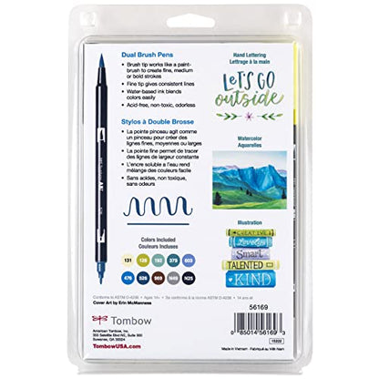 56169 Dual Brush Pen Art Markers (10 Count)