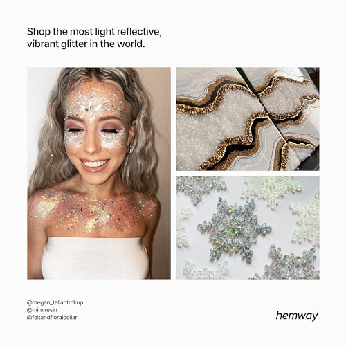 Resin Glitter White Iridescent 100g Microfine (3.5274 Ounce)
