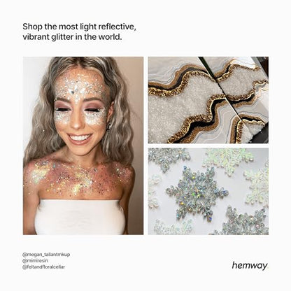 Resin Glitter Mother of Pearl Iridescent 100g Microfine (3.5 Ounce)