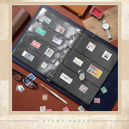 Stamp Collecting Album Binder Kit for Collectors (23 Count)