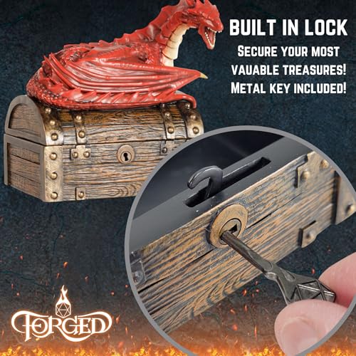 Wyvern Dice Box with Lock and Key