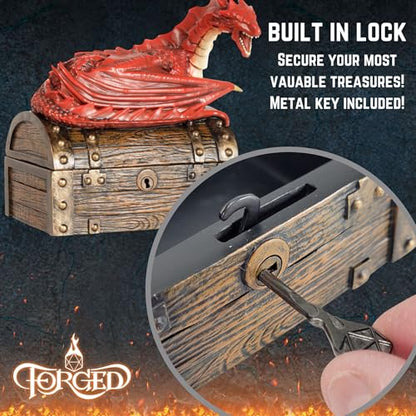 Wyvern Dice Box with Lock and Key