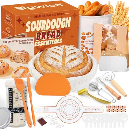 Sourdough Starter Kit with Banneton Proofing Basket