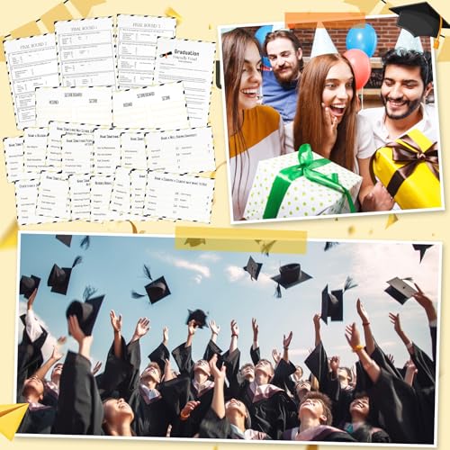 Graduation Friendly Feud Game with 2 Answer Buzzers for Class Party (30 Count)