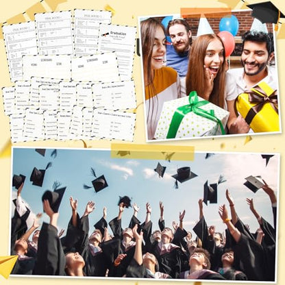 Graduation Friendly Feud Game with 2 Answer Buzzers for Class Party (30 Count)