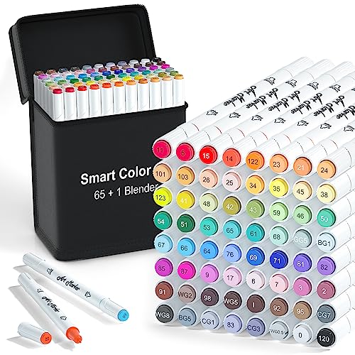 Markers 65 Coloring Markers and 1 Blender (66 Count)