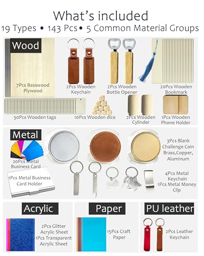 Laser Engraving Material Kit (143 Count)