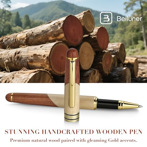 Luxury Wood Ballpoint Pen Writing Set