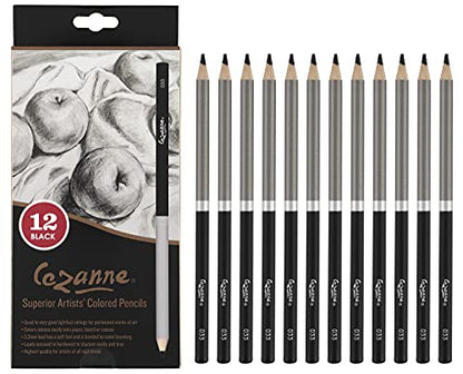 Creative Mark Premium Colored Pencils Black Set of 12 (12 Count)
