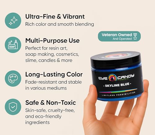 Premium Mica Powder Pigment “Skyline Blue”