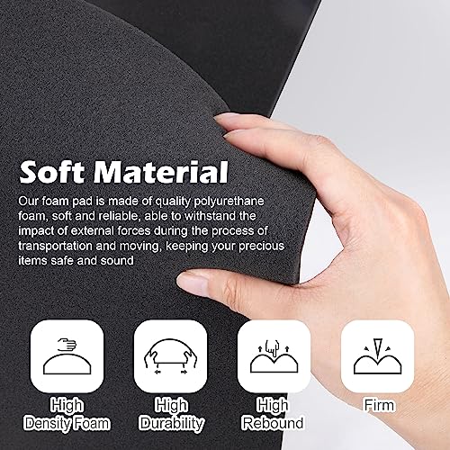 2 Pcs Black Polyurethane Foam Sheet (2 Count)