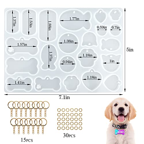 Pet Tag Resin Mold Silicone