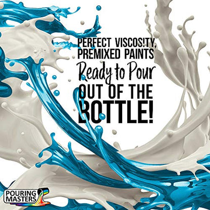 Pouring Masters Peacock Teal Metallic Pearl Ready to Pour Acrylic Pouring Paint (8 Fl Oz)