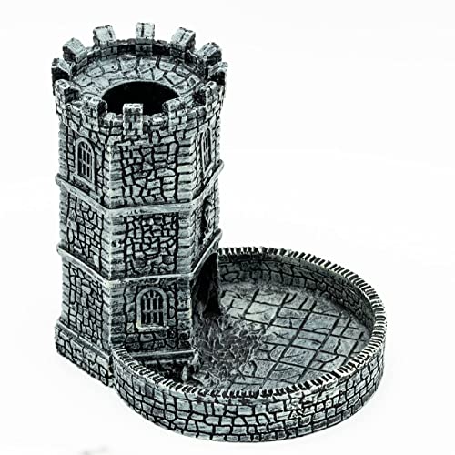 Dice Tower D&D Castle Dice Rolling Tower for Role Playing Games (11.5 Ounce)