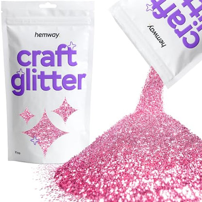 Craft Glitter Rose Pink 100g Fine Glitter (3.5 Ounce)