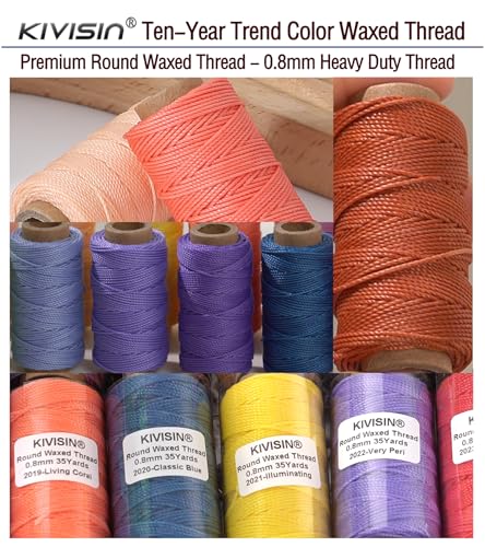12 Round Waxed Thread (12 Color)
