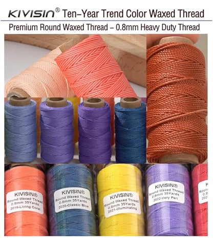 12 Round Waxed Thread (12 Color)
